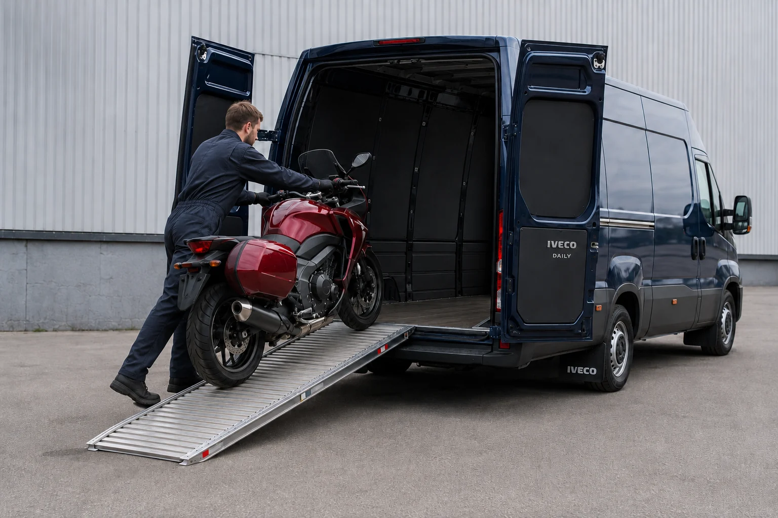 Bezpieczny transport motocykla w Bydgoszczy realizowany przez NOMAD MOTO